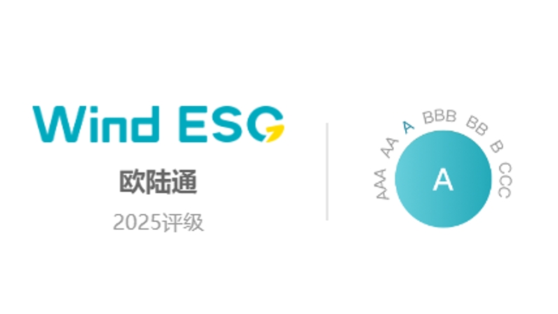 歐陸通Wind ESG評(píng)級(jí)提升至“A”級(jí)，可持續(xù)發(fā)展能力獲權(quán)威認(rèn)證